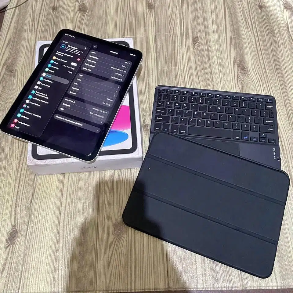 iPad 10 256GB Wifi Bonus Keyboard Mulus Full Original