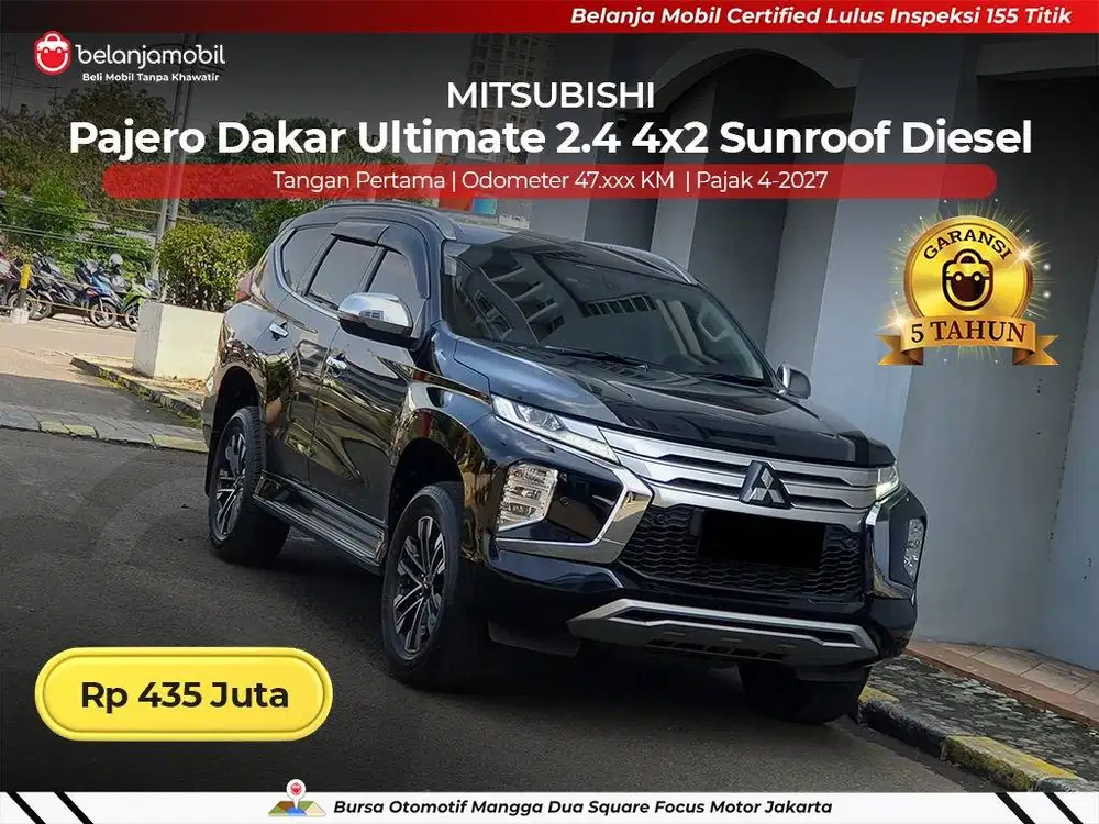 [ GARANSI 5TH ] Mitsubishi Pajero Dakar Ultimate 4x2 Diesel 2023 2024