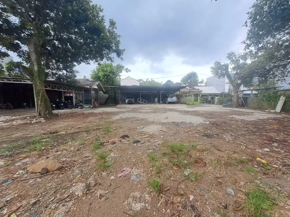 Disewakan Tanah Pinggir Jalan Raya Puspitek Strategis SHM Bebas Banjir