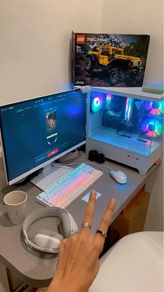 PC Gaming White set