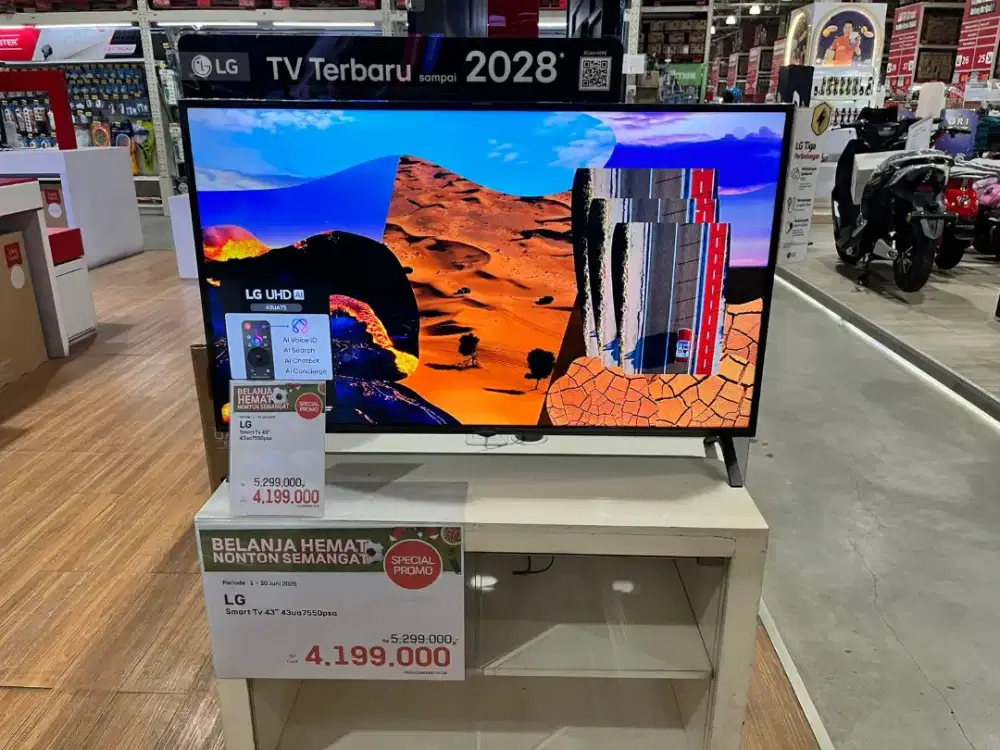 Promo LG Smart TV 43 43ua7550 bisa dicicil pake Aeon Fast