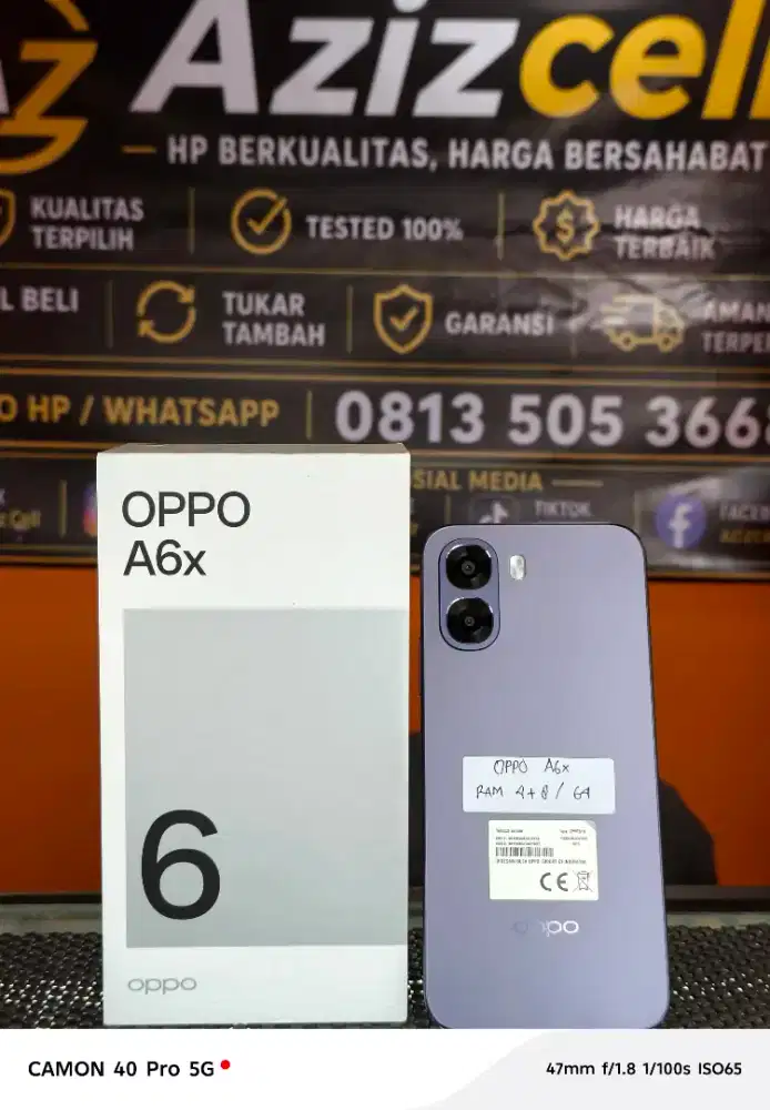 OPPO A6X RAM 4+8/64