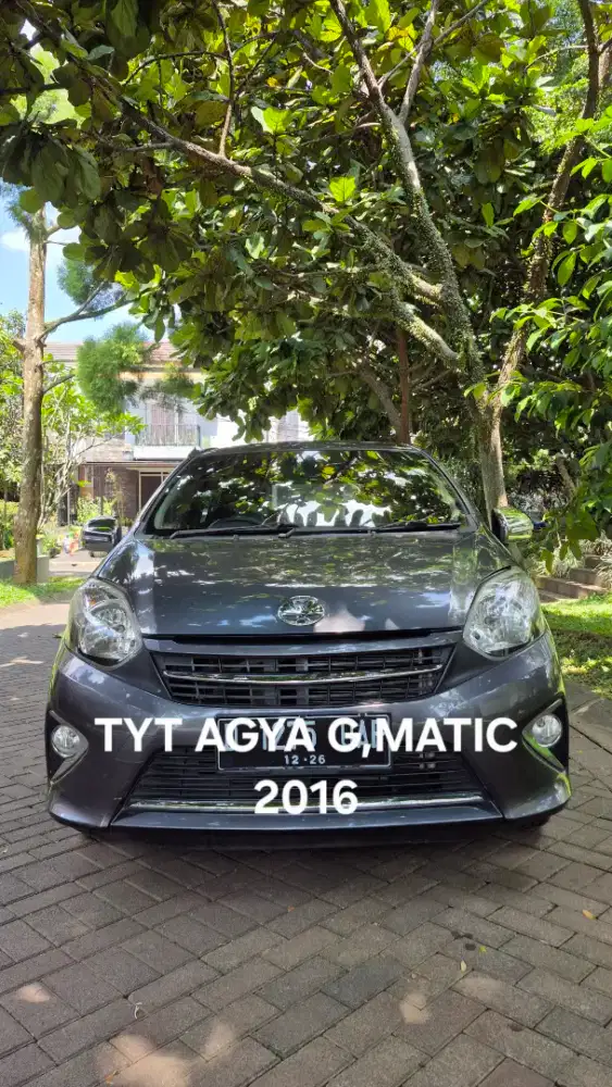 Toyota Agya G,matic,2016,abu-abu