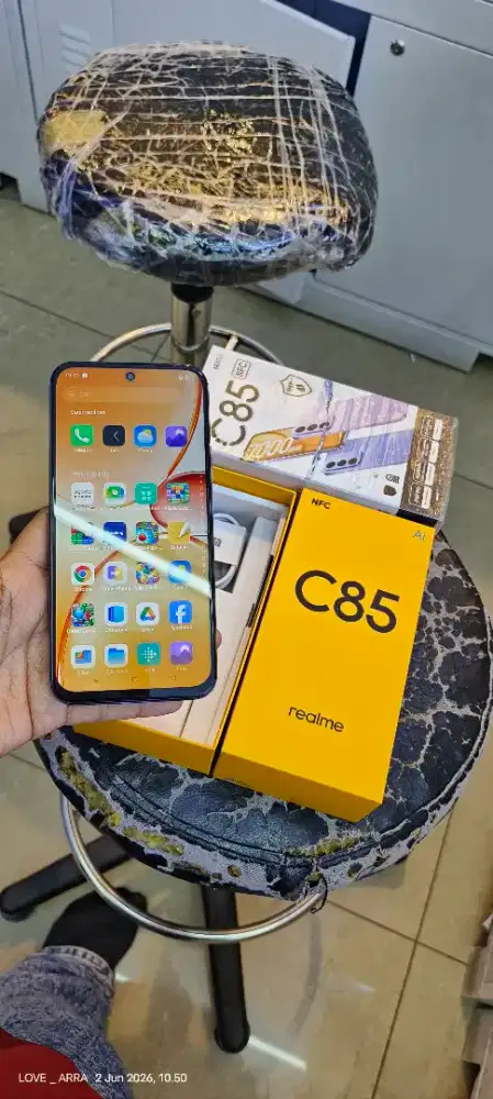 Realme c85 nfc 8/128gb second rasa baru