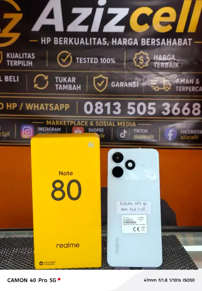 REALME NOTE 80 RAM 4+4/128