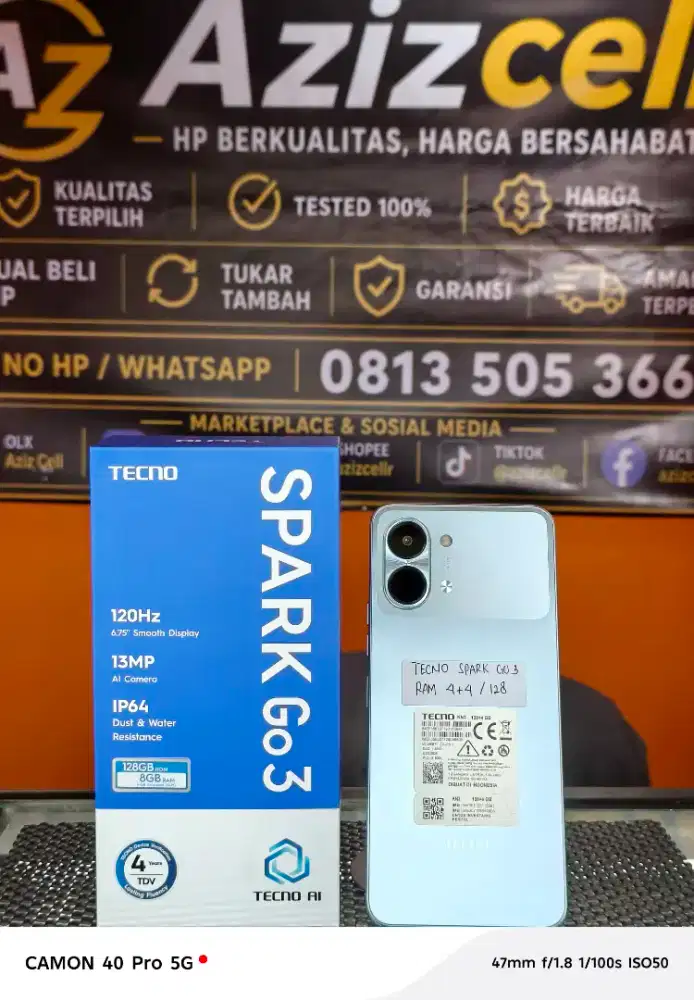 TECNO SPARK GO 3 RAM 4+4/128