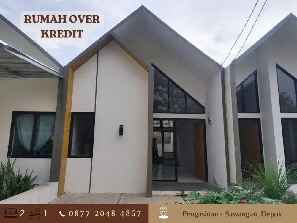 Rumah Over Kredit ccln flat dkt Tol Sawangan 79JT di Pengasinan Depok