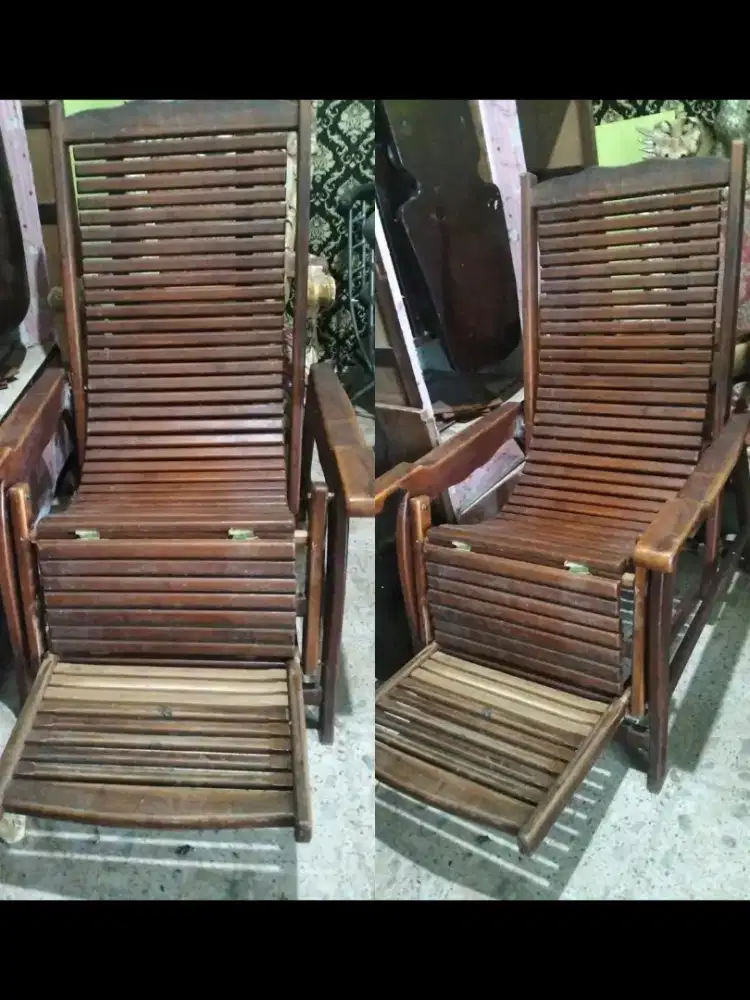 kursi goyang jati Jepara asli , diplitur lg