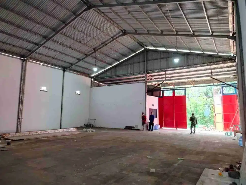 Disewakan Gudang Rapih, akses container di Pedurenan Mustika Jaya Bekasi