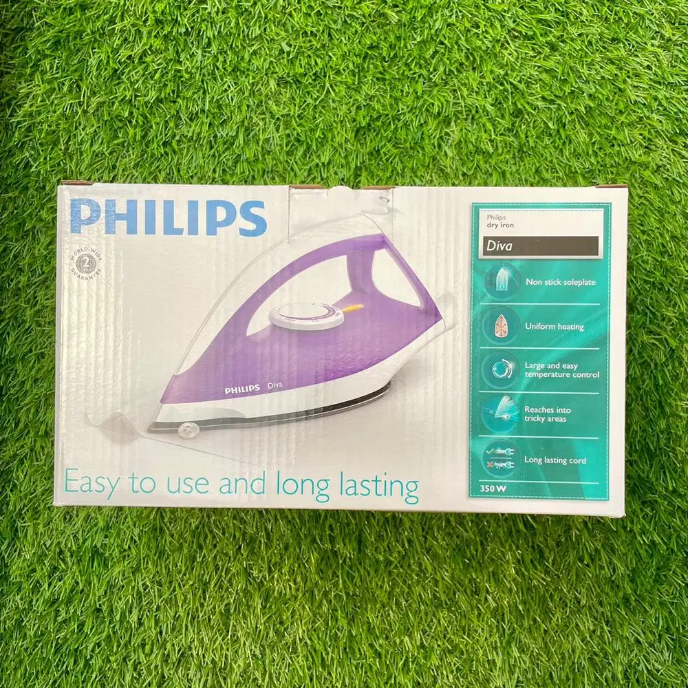 Philips Setrika Kering Diva GC122/37 Ungu