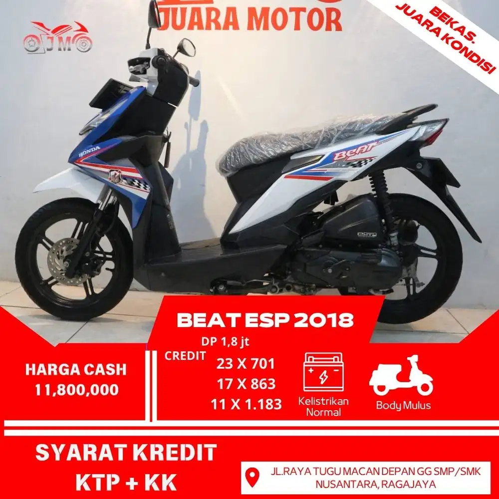 BEAT ECO 2018 SURAT LENGKAP SIAP PAKAI CREDIT ANGSURAN TERMURAH