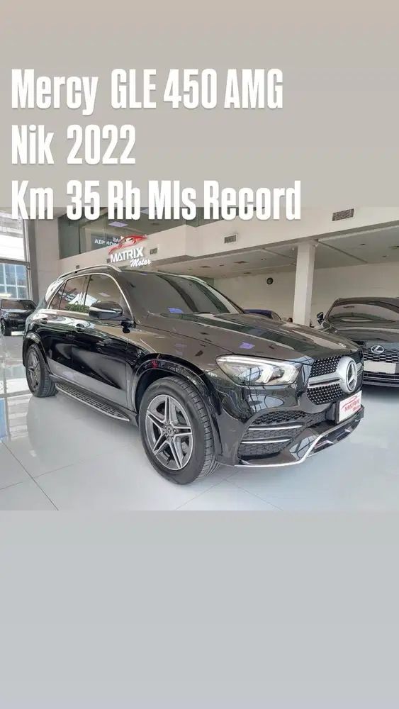 Mercy Gle450 AMG Nik 2022 Black on black Siap pakai
