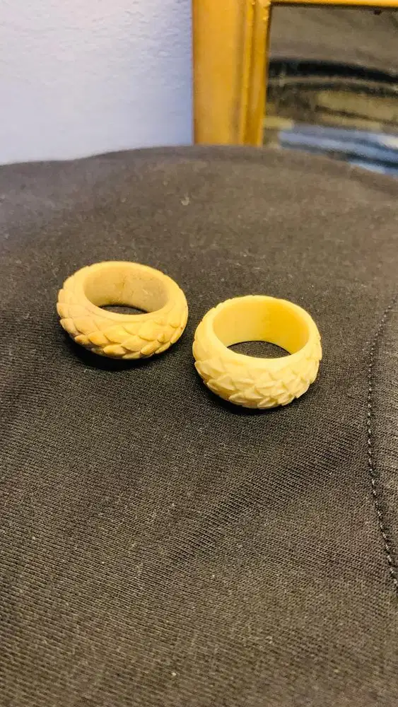 cincin ring ukir unik tanduk rusa