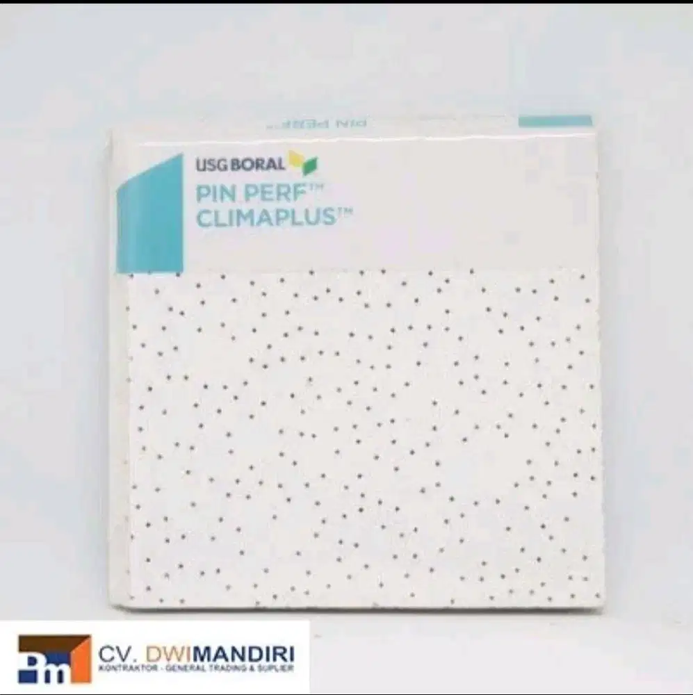 Ceiling Plafond Akustik USG Boral Pin Perf ClimaPlus UK.16X600X600