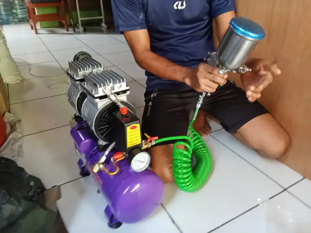 Kompressor portabel Baru Lakoni lengkap