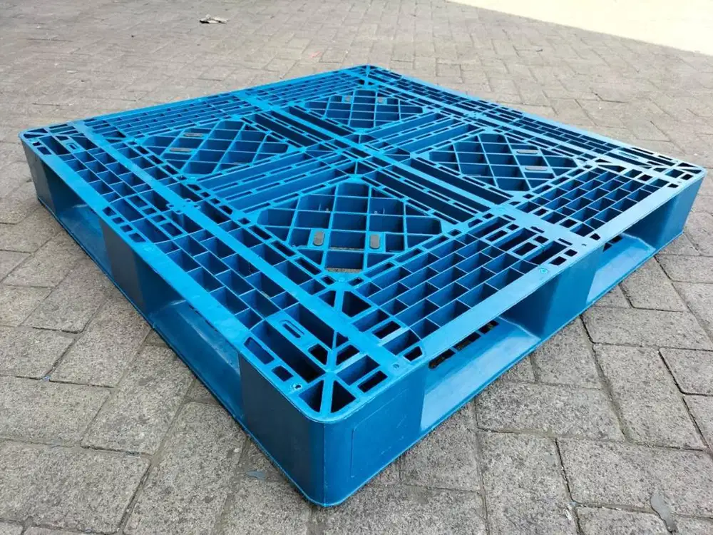 Palet Plastik Biru HDPE 2120 x 120 x 16 cm