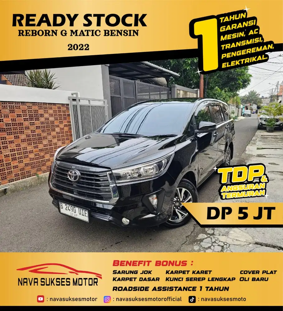 TDP 5 JUTA - INNOVA G BENSIN 2022
