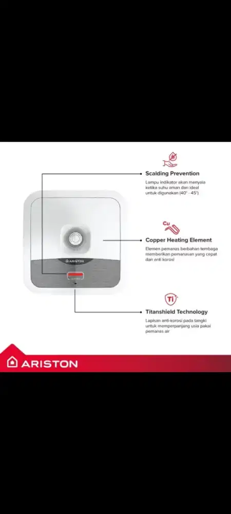 Water heater listrik Ariston 15L