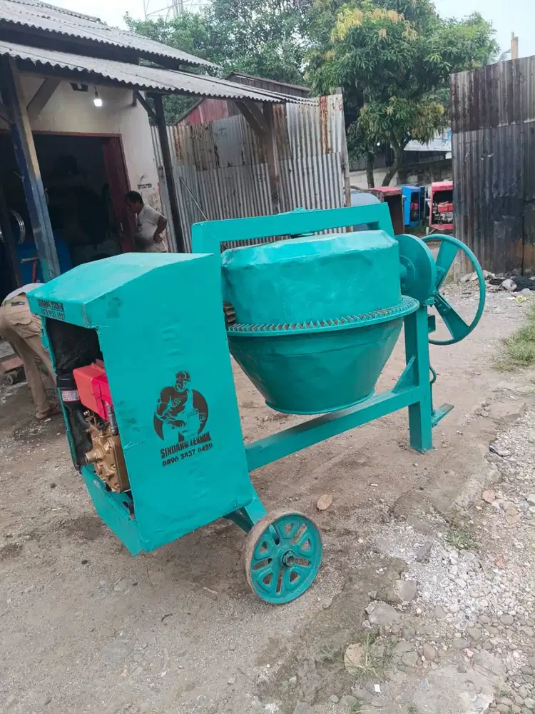 Jual Mesin Mixer Cor Beton Iron Globe Kondisi Siap Kerja