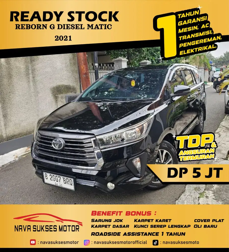 TDP 10 JUTA - INNOVA G DIESEL 2021