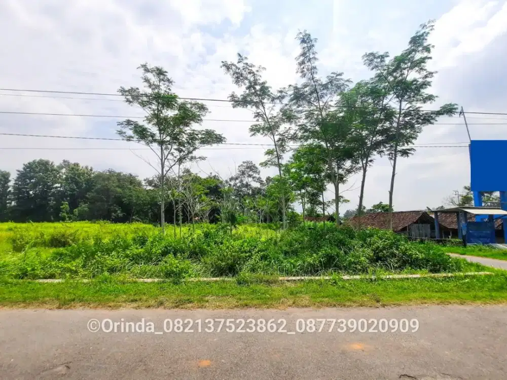 Tanah SHM 2619m2 Sleman Timur Bandara Adisucipto Dekat Jl Berbah Kalasan, Tegaltirto, Jl Jogja-Solo, Jl Wonosari, Kids Fun, Cocok Kavling,Cocok Gudang