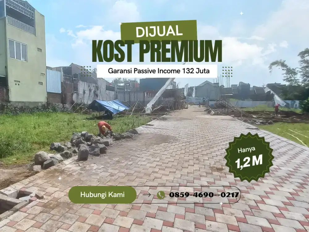 Jual kost Malang Passive Income Ratusan Juta Setahun SHM Split 5 Menit Kampus Brawijaya
