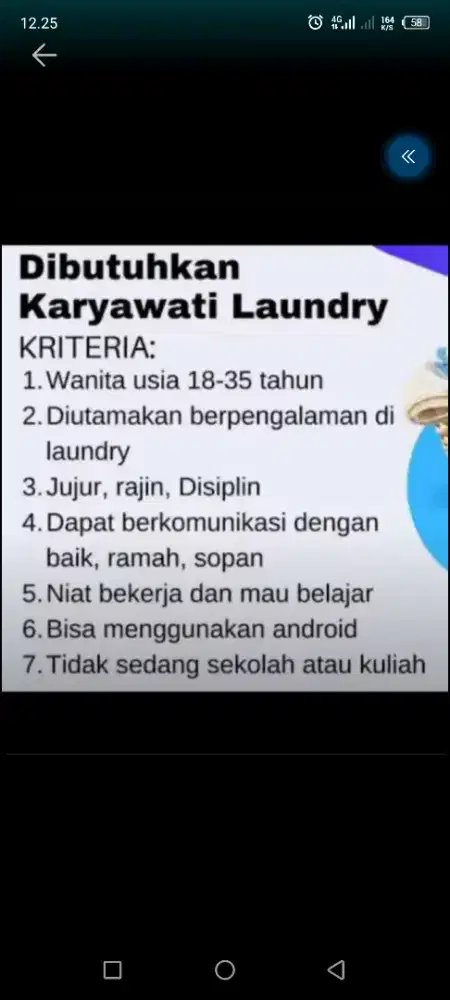 lowongan kerja laundry