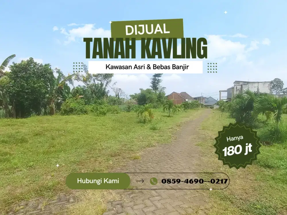 3 Menit Bandara Pakis Malang Cocok Dibangun Rumah Row Jalan 6 Meter Tanah Malang