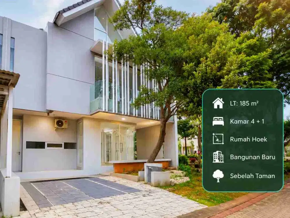 Discovery Bintaro Hoek nempel taman bagus siap huni jual cepat