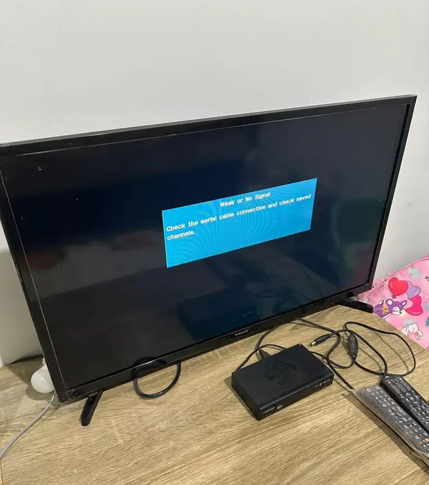 Tv samsung 32 inch +  box internet