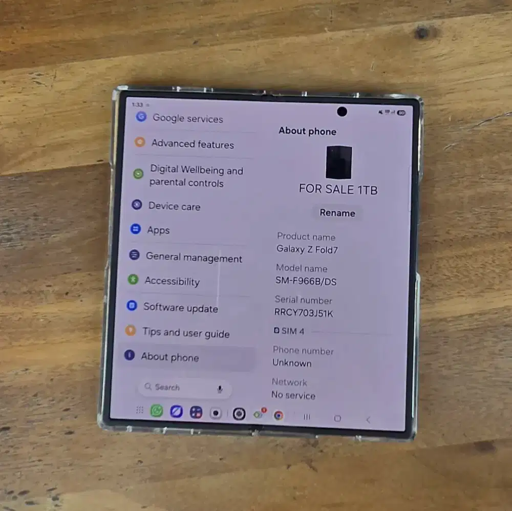 Samsung Galaxy Z Fold 7 512GB Full Set