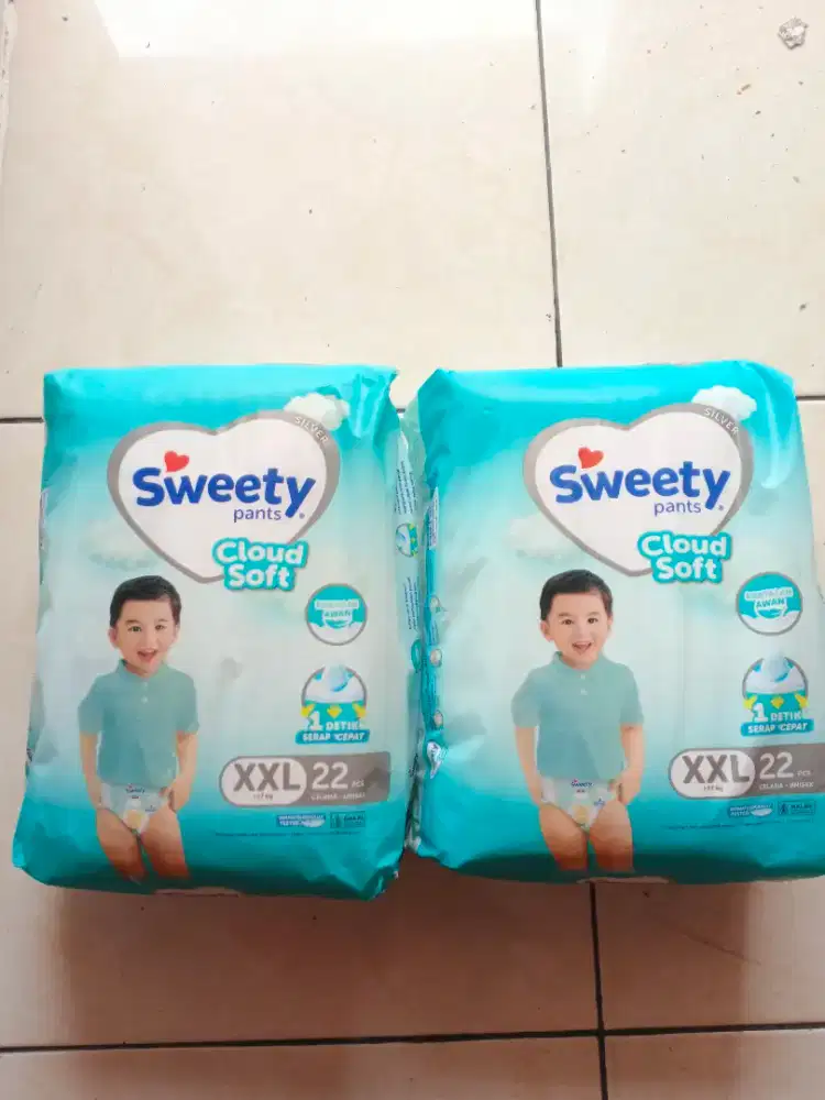 Pempers sweety ukuran XXL 2 bks masih baru