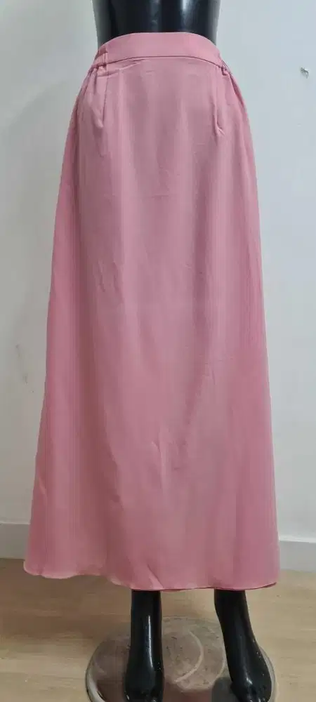 Rok pink polos, rok pink melayu, rok premium, rok polos