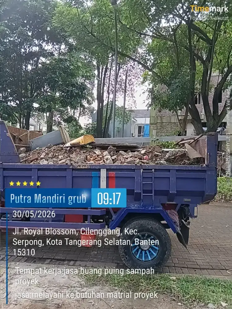 Jasa buang puing dan angkut sampah