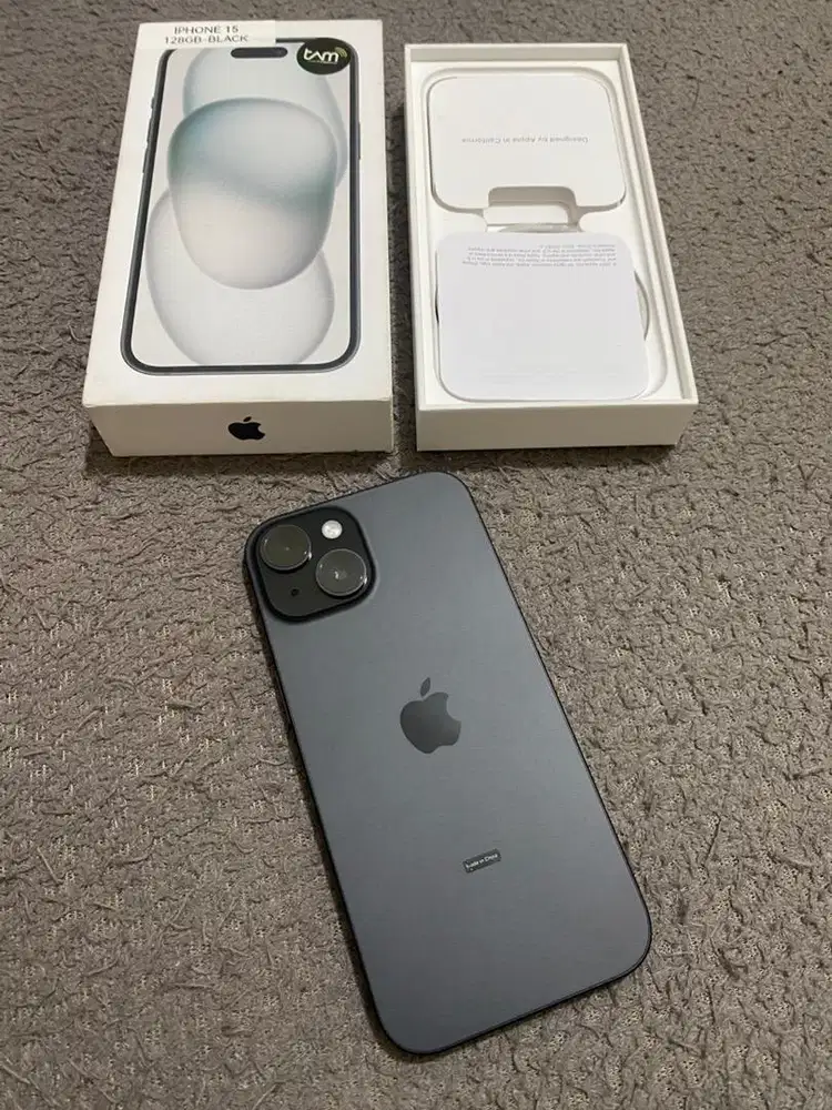 DI JUAL Iphone 15 128 GB iBox Black Garansi ON April 2027
