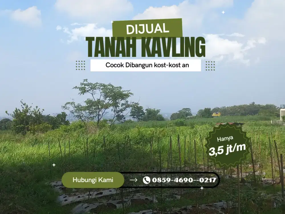 Cocok Dibangun Rumah 5 Menit Kampus Muhammadiyah Malang SHM Split Tanah Malang