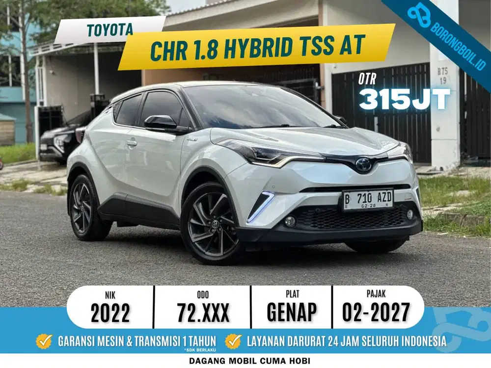 CHR 1.8 Hybrid TSS AT Facelift 2022 White Pearl Crystal Shine