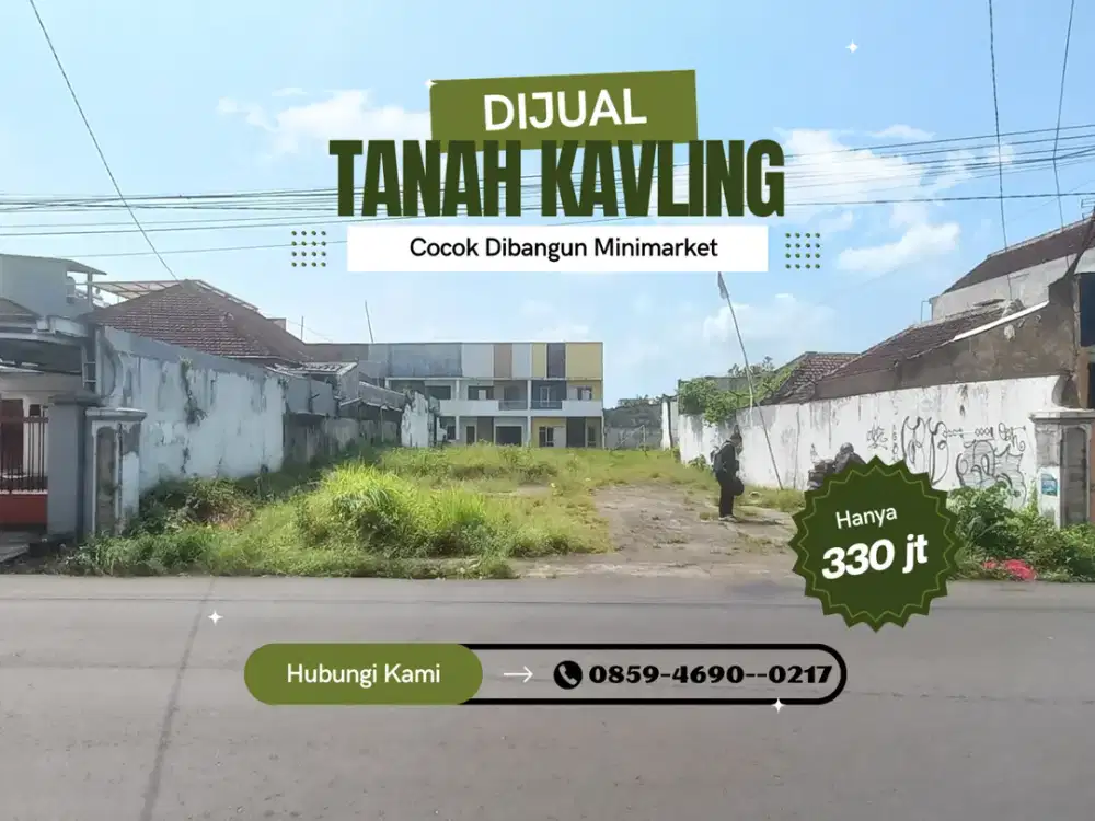 Tanah Malang Depan GOR Ken Arok Malang SHM Split Cocok Dibangun Minimarket