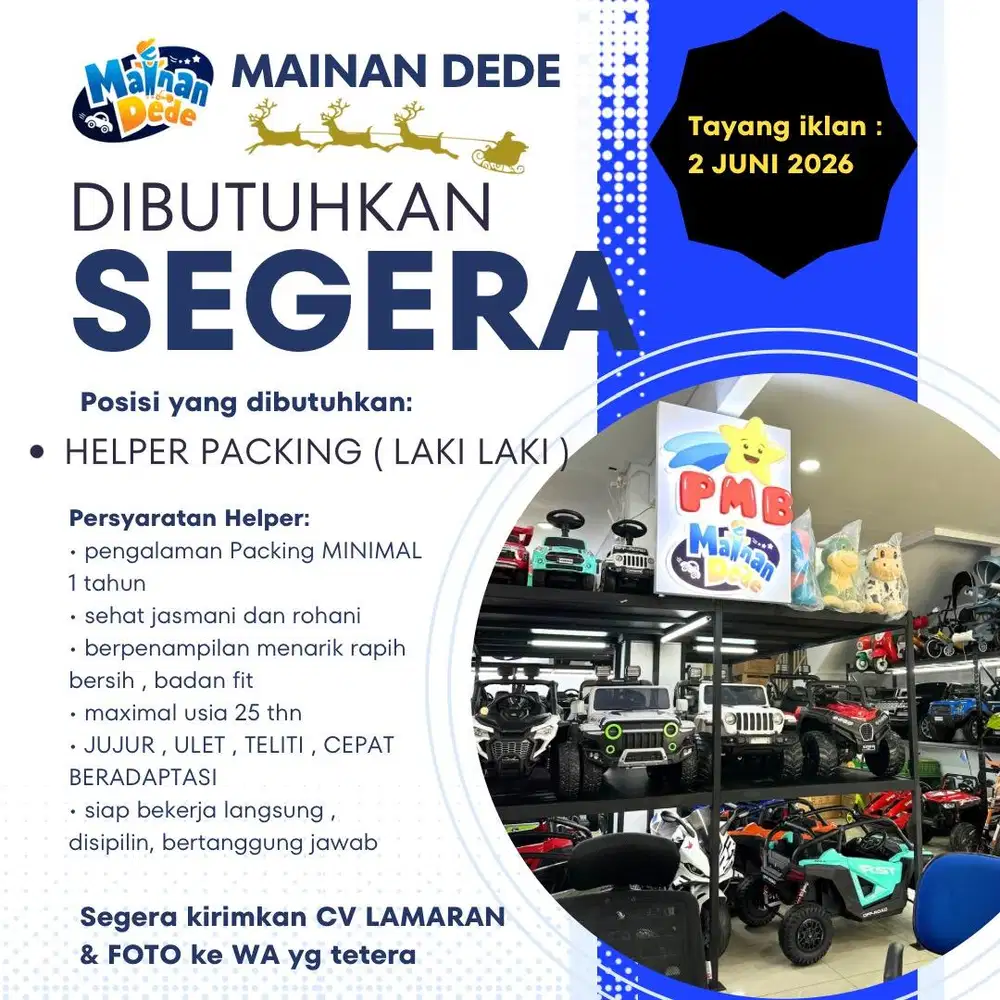 Lowongan Kerja Helper Packing