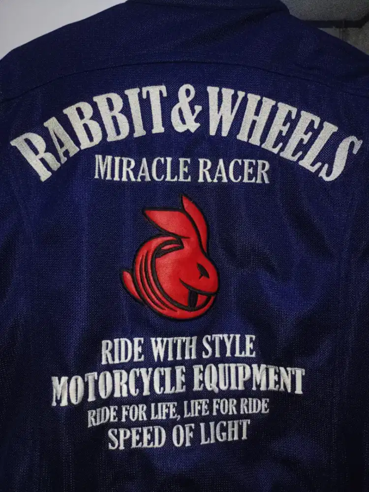 Jaket touring motor an Navy size S rabbit and wheels (prelove)