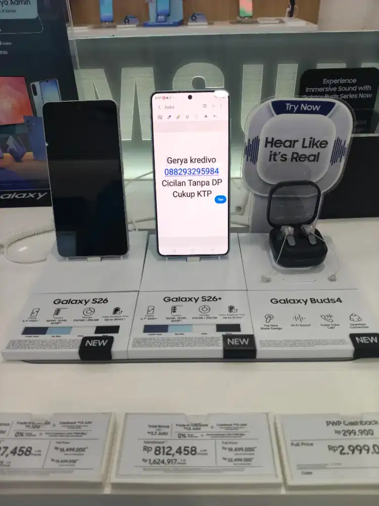 Samsung S26+ 512GB, Cicilan Tanpa DP Cukup KTP