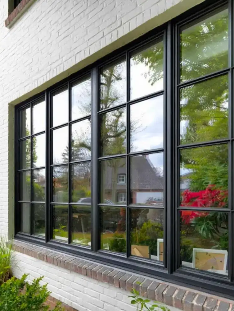 Kusen pintu dan jendela aluminium dan kaca tempered laminate