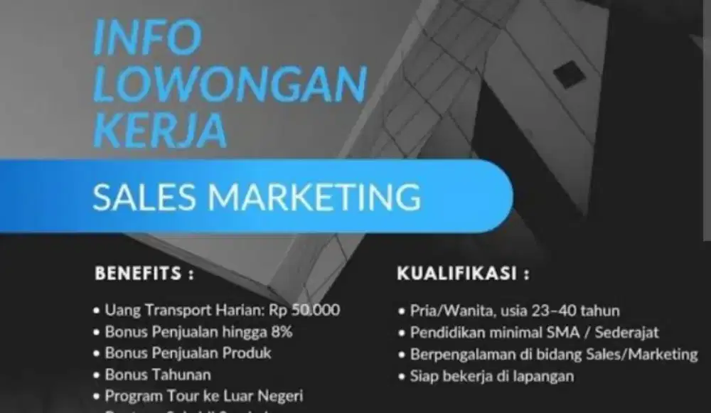 Loker sales kredit
