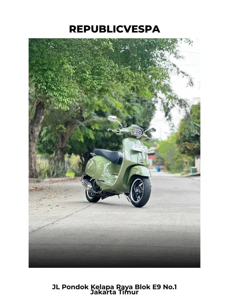 PIAGGIO VESPA SPRINT 150 FACELIFT NEW MODEL TH 2024 WARNA GREEN TENANC