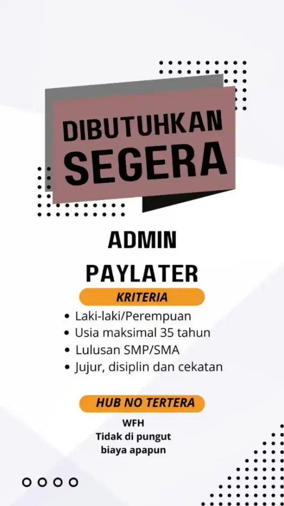 Admin freelance TikTok kerja dari rumah