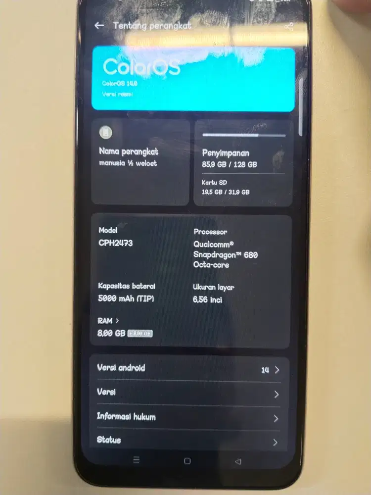 HP Oppo A77s Bekas Murah