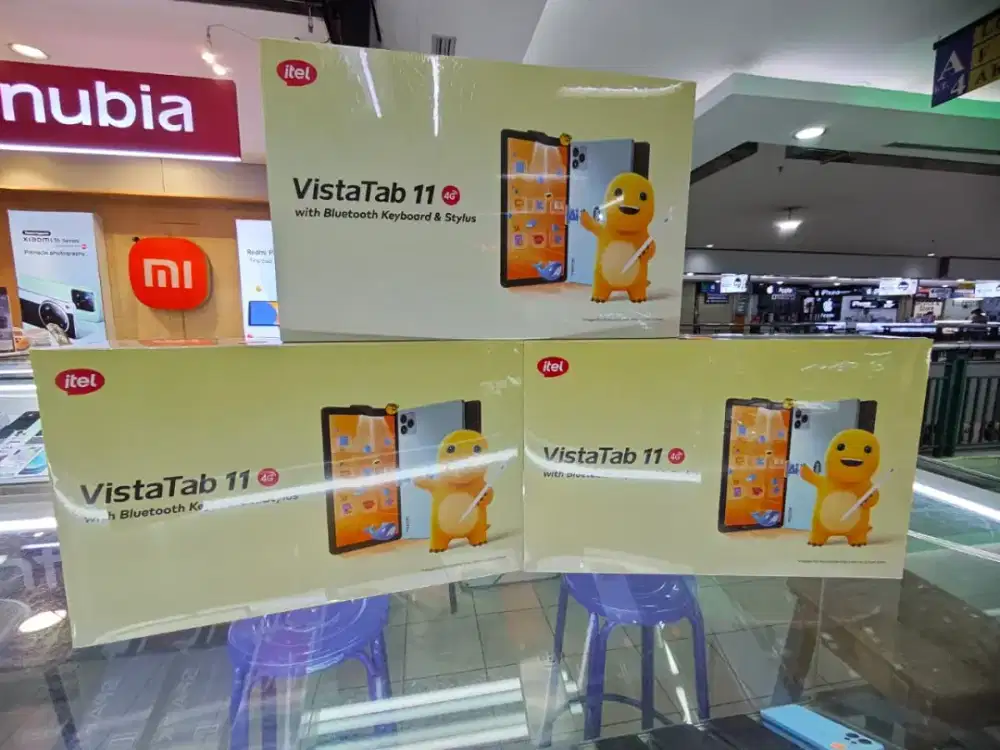 Tablet Vista Tab 11 4+4/128 paket lengkap full set murah