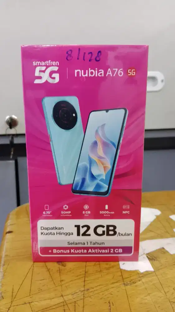 Nubia a76 new bergaransi