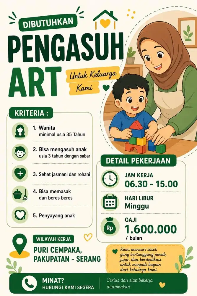 Loker Pengasuh Art