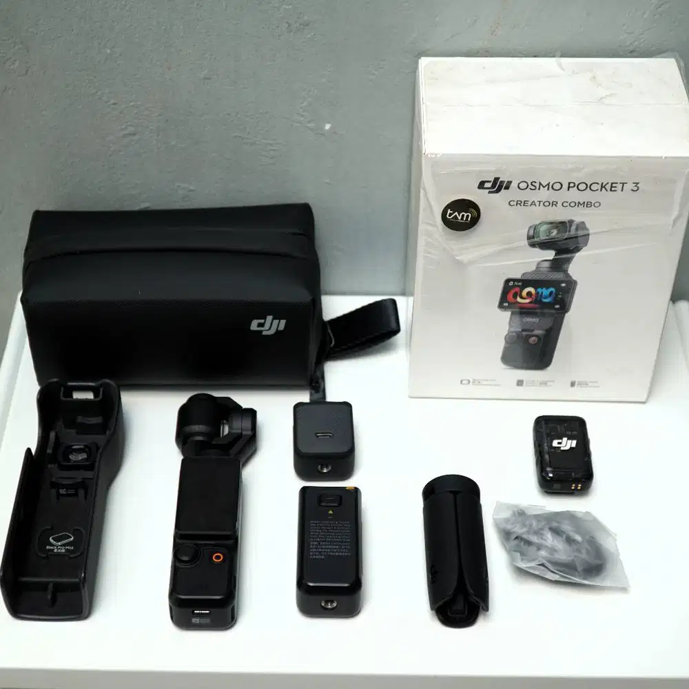 DJI OSMO POCKET 3 CREATOR COMBO FULLSET MULUS TAM